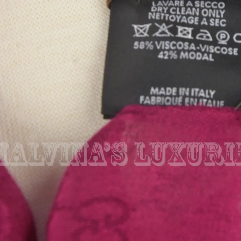 GUCCI SCARF LEOPARD GG GUCCISSIMA LOGO SIGNATURE PRINT MODAL 75" x 27.5" - Picture 9 of 9